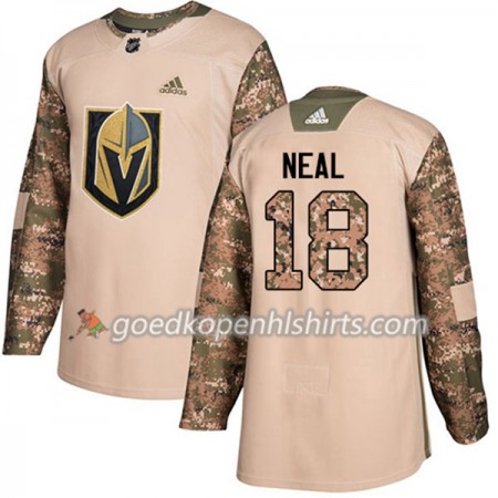 Vegas Golden Knights James Neal 18 Adidas 2017-2018 Camo Veterans Day Practice Authentic Shirt - Mannen